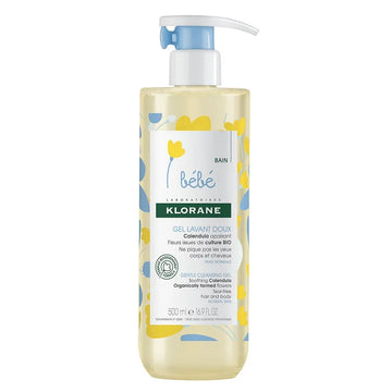 Klorane Bébé Gentle Foaming Gel – Body & Hair, 500ml