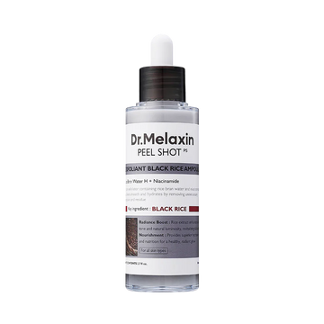 Dr. Melaxin PEEL SHOT Exfoliating Black Rice Ampoule | Texture + Glow Ampoule