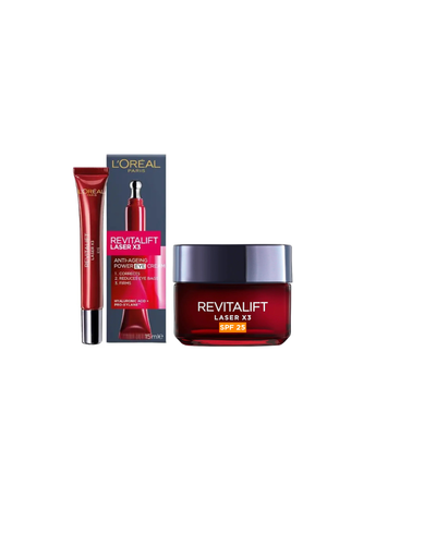 L’Oréal Revitalift Laser X3 Set | Day Cream SPF 25 & Eye Cream