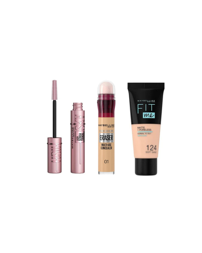 Maybelline Everyday Base Set | Foundation, Concealer & Mascara